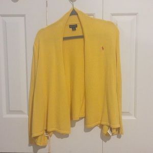 Ralph Lauren yellow cardigan